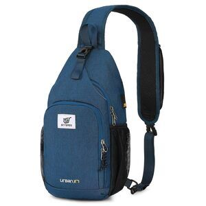 Crossbody Sling Bag RFID Travel Backpack for Women Men Blue